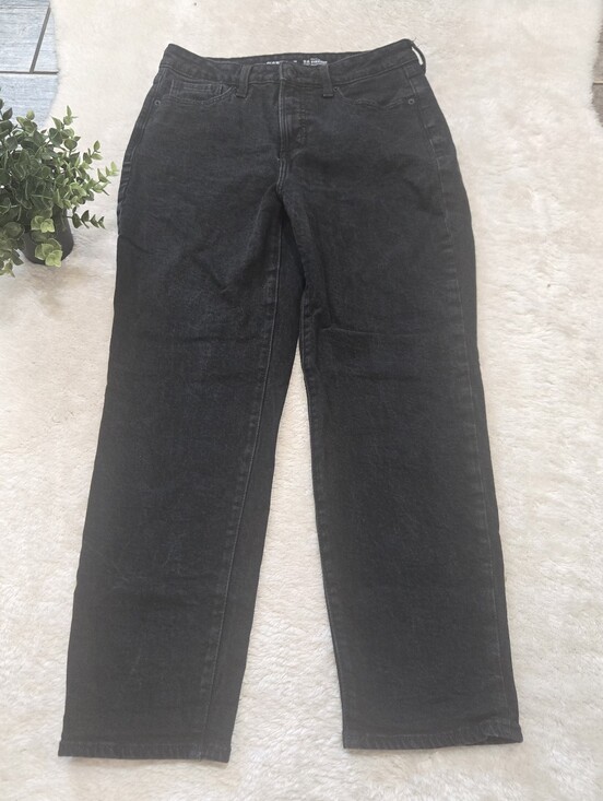 Old Navy Denim - Old Navy Black OG Straight High-Rise Casual Everyday Basic Jeans, Size 10